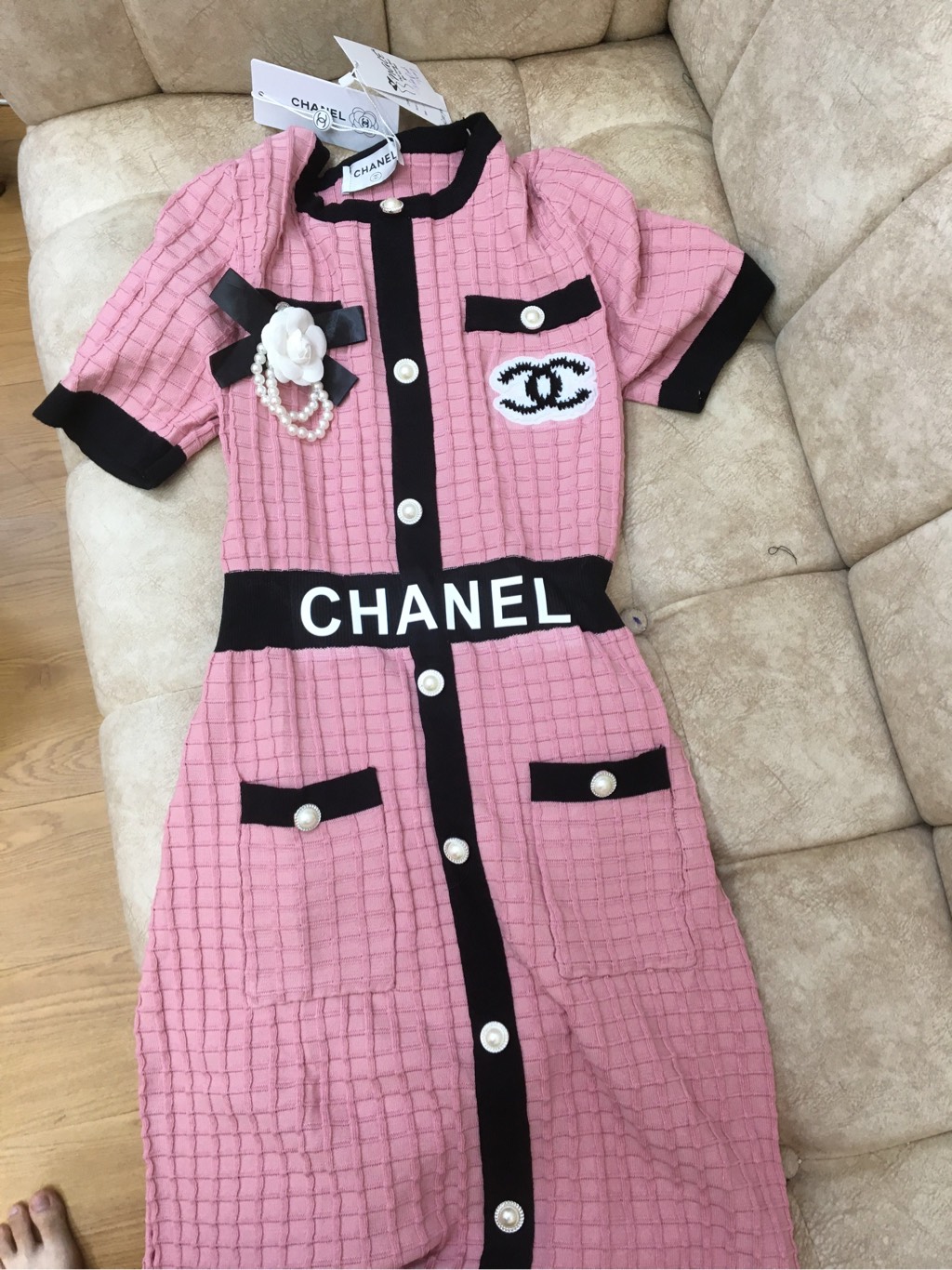 Đầm chanel đẹp sang thanh lịch cao cấp 1550k mềm dày và ấm khi mặc lien fashion #37 Đầm chanel đẹp sang thanh lịch cao cấp 1550k mềm dày và ấm khi mặc lien fashion
